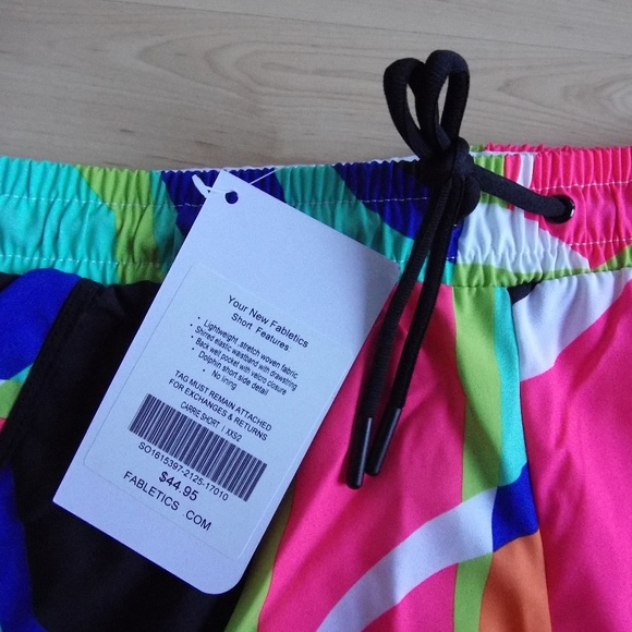Fabletics Carrie Shorts Popsicle Print XXS Run - Picture 4 of 6